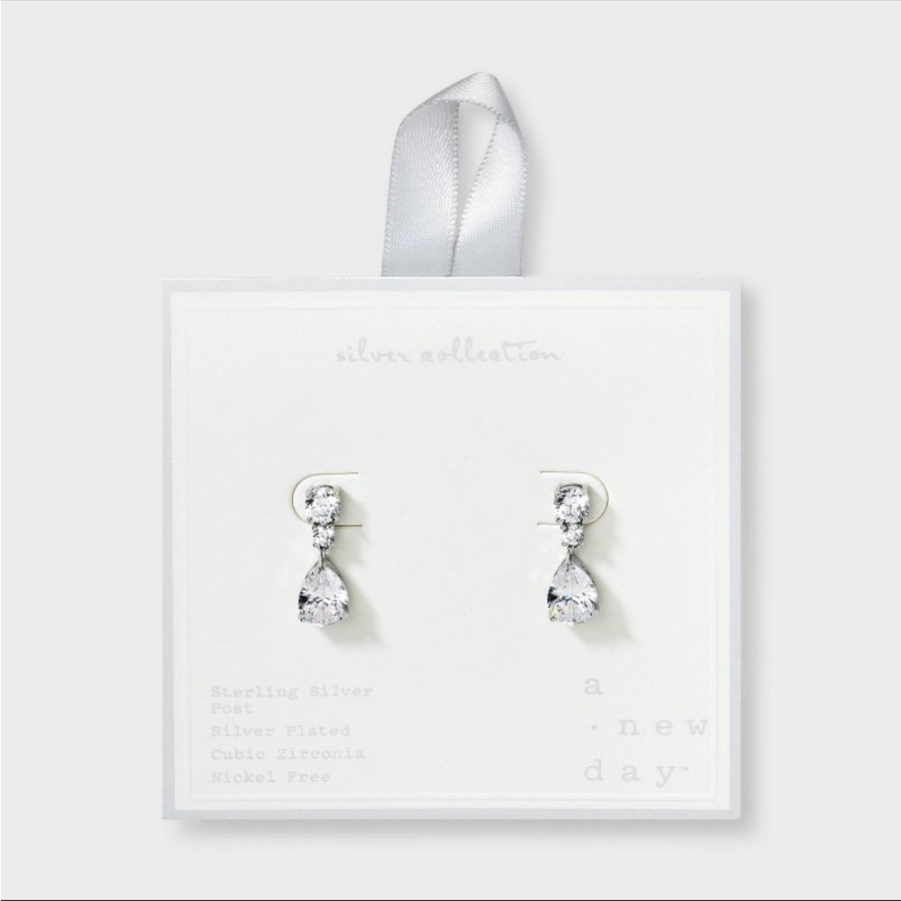 A New Day Sterling Silver Teardrop Earrings